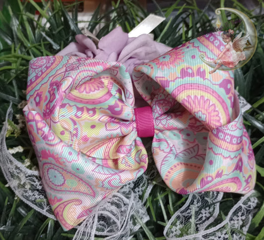 JoJo Style Bow Pink Paisley