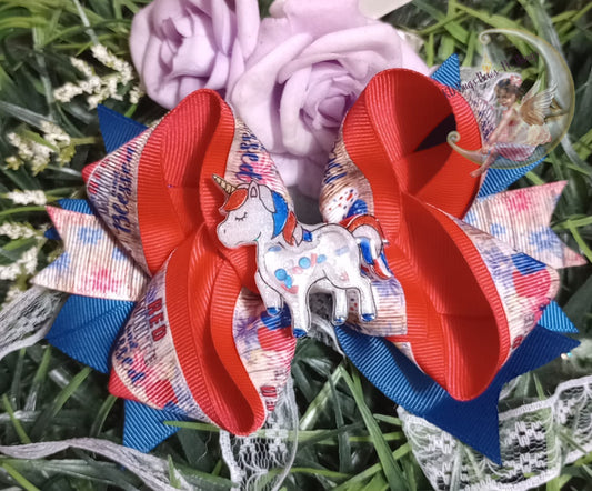 Patriotic Unicorn Shaker bow