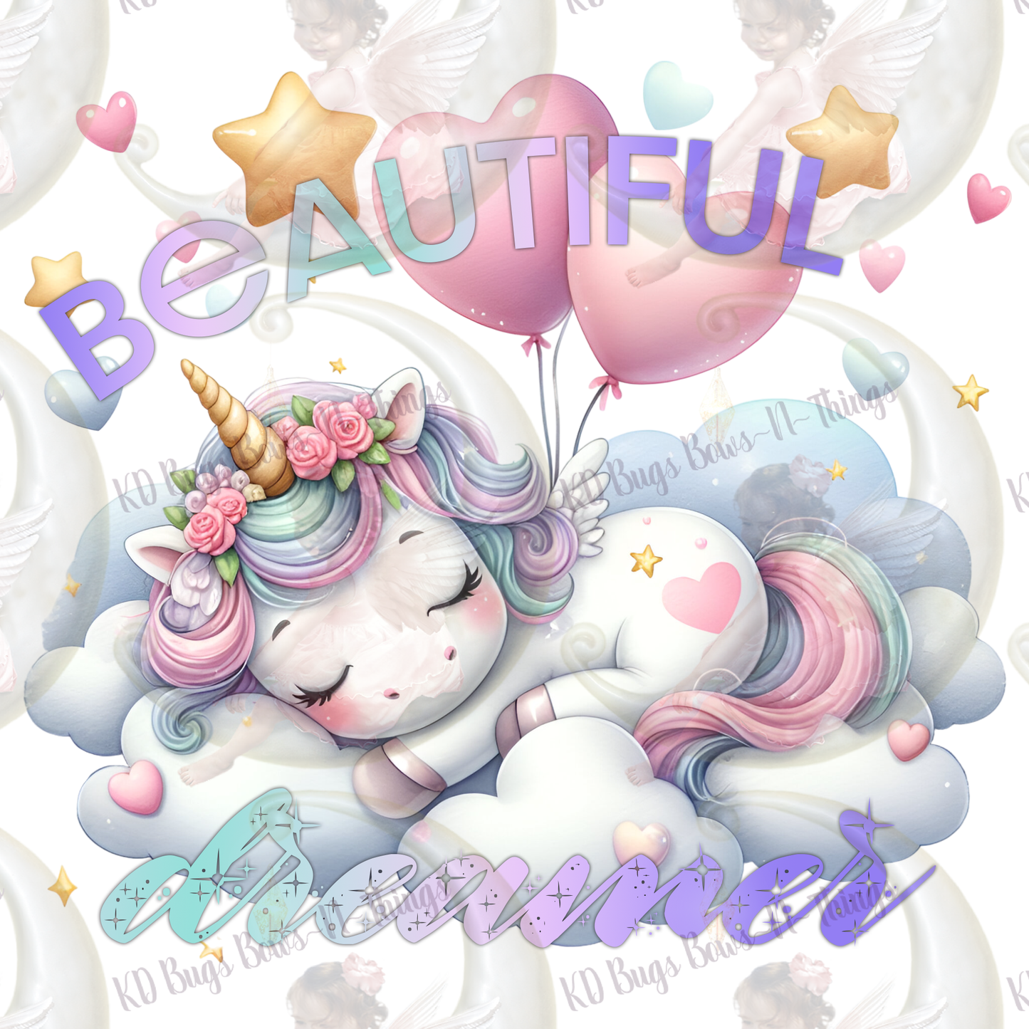 DIGITAL -DECAL- BEAUTIFUL DREAMER UNICORN