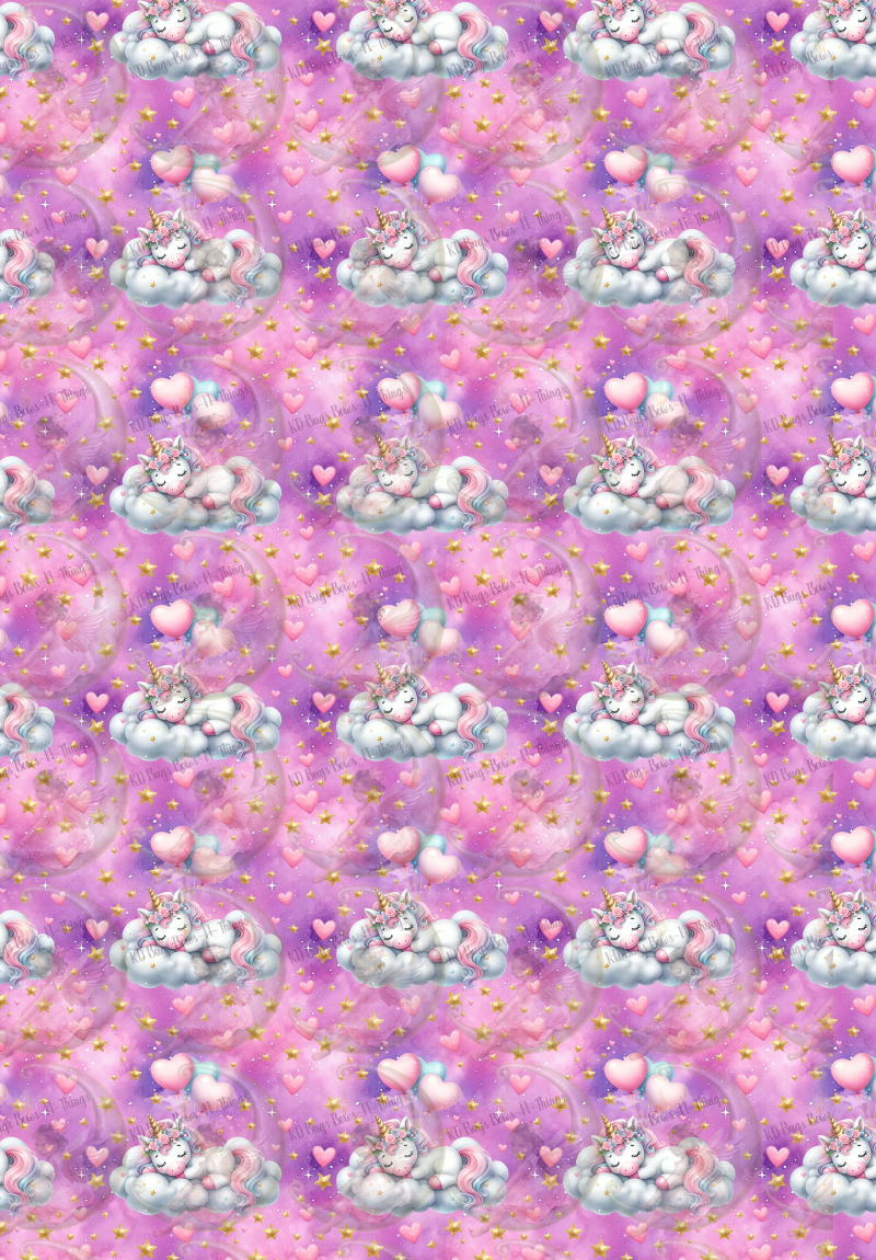 DIGITAL-Seamless Pattern-Galaxy Unicorn